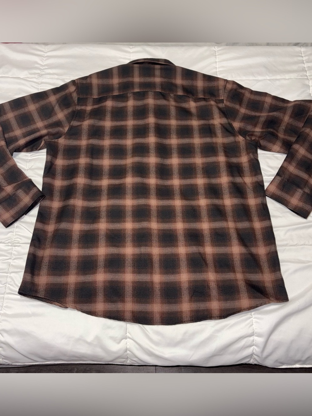 DIXXON | Bourbon Flannel Shirt Mens XL Plaid Long Sleeve Polyester RARE - Picture 8 of 8